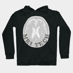 MR Tech Logo with Brain Scan Black BG Hoodie